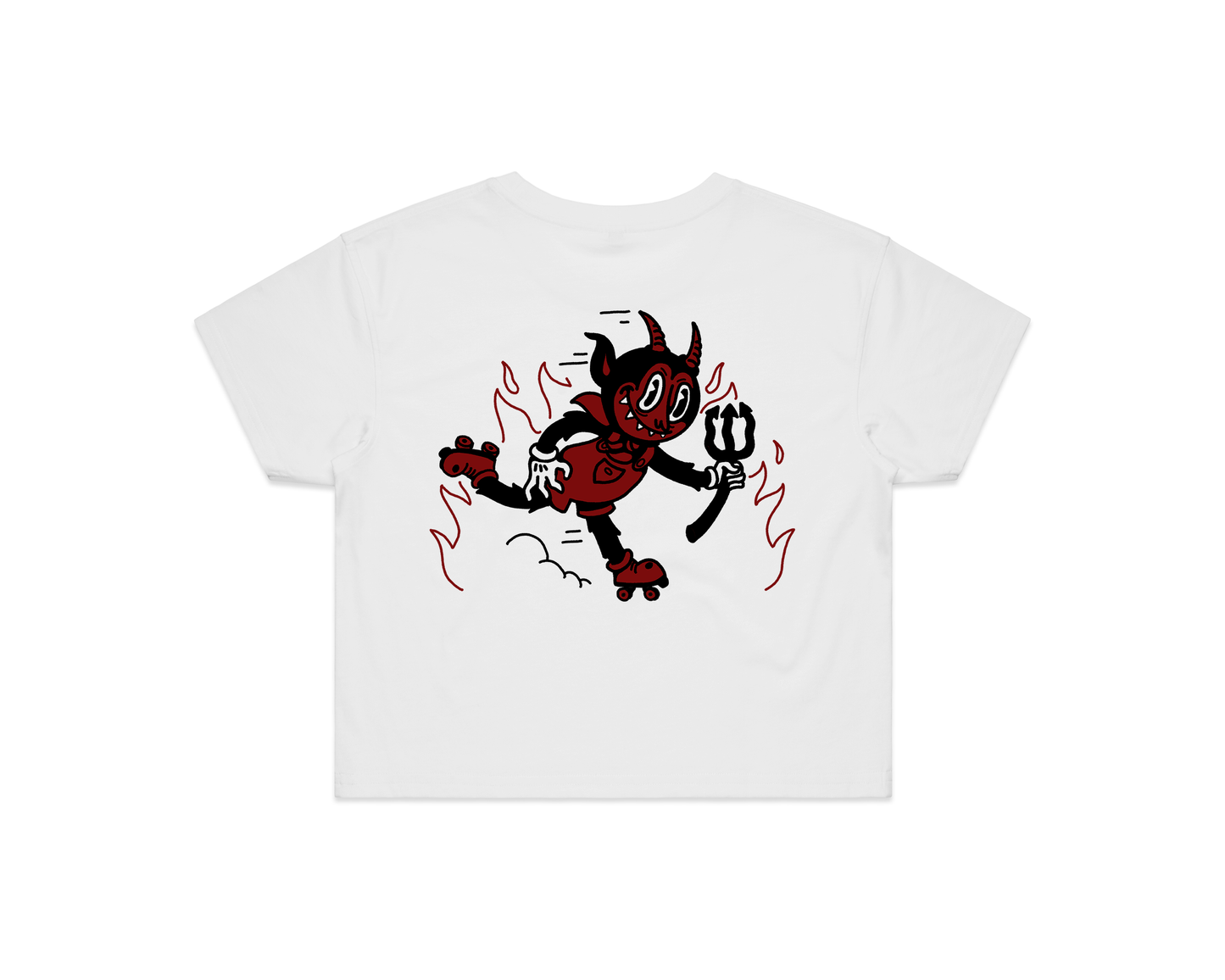 Roller Devil - Hell On Quads - CROP TEE