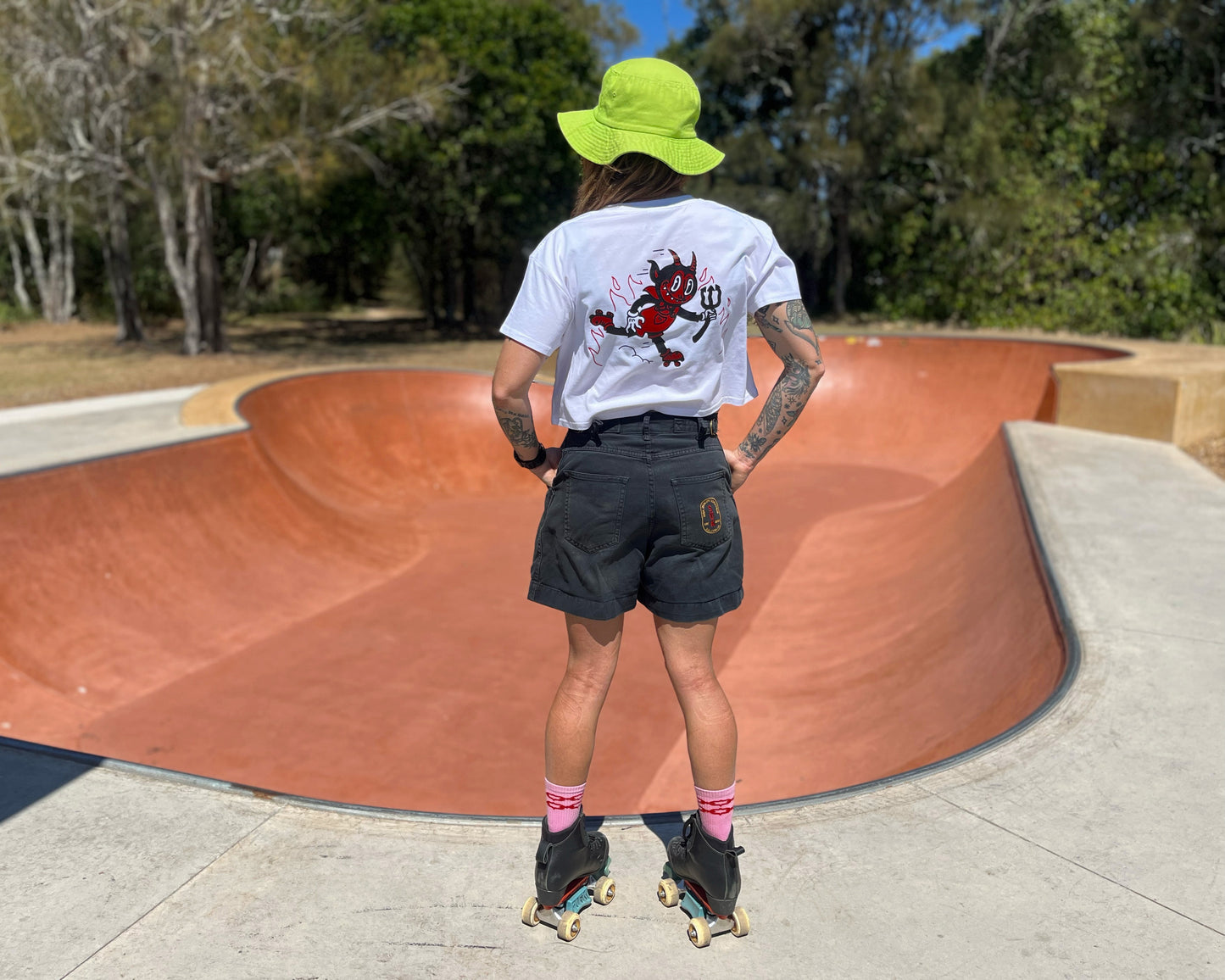 Roller Devil - Hell On Quads - CROP TEE