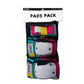 Trinity Pad Pack Teal/Pink/Yellow