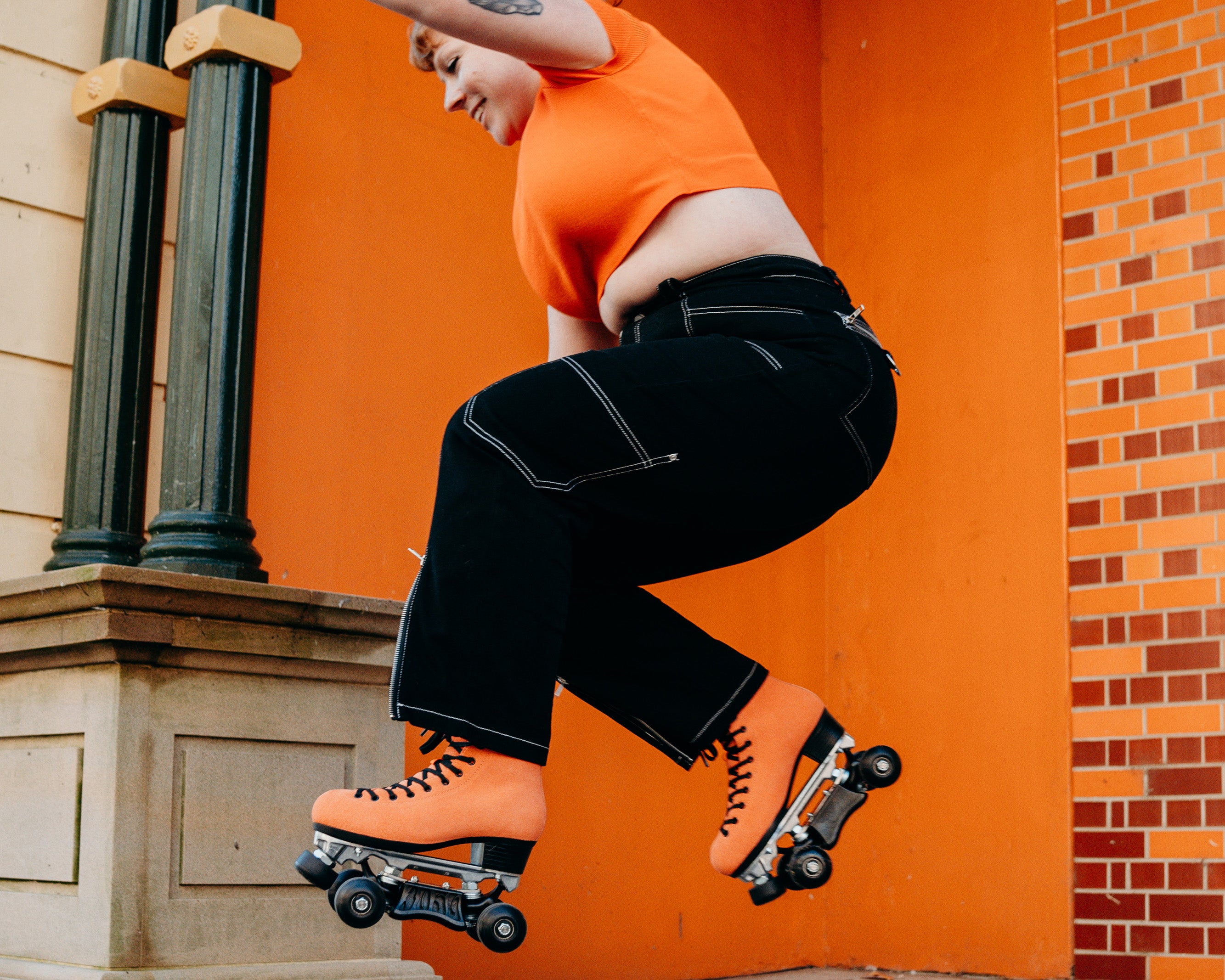 Chuffed Skates PRO BOOT Wild Thing Orange Roller Skates