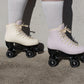 Chuffed Skates cruiser beginner roller skate - sunset colour (lilac & tan) 