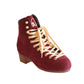 Chuffed Skates burgundy roller skates boot only